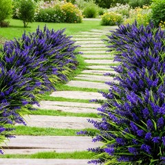 24 Bundles Artificial Lavender Flowers 14 5in UV Resistant Faux Plants Outdoor
