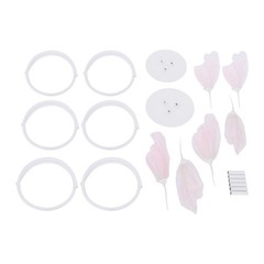 2Pcs Artificial Butterflie Decoration with Standing Base Realistic Wedding Decor