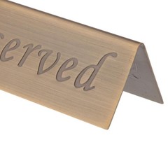 Rustic Reserved Table Tent Sign for Reserving Seats for