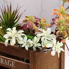 Set of 3 18″ tall Assorted Faux Succulent Picks Sprays Stems Wedding Decorations