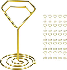 26Pcs Table Number Holders, Elegant Place Card Holders, Picture Holder for Table