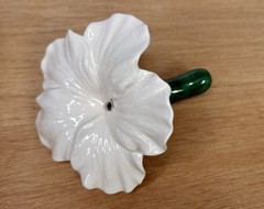 Small Bouquet Holder White Floral Bridal Flower Stem Vase