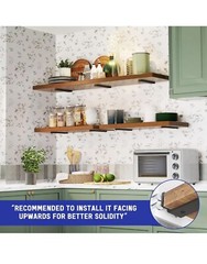 6 Pieces 8″ Inches Shelf Bracket, Heavy Duty Floating Thick and 160 lb.