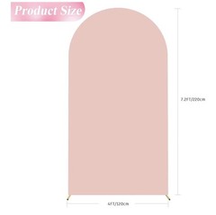 7.2FT Wedding Arch Stand Spandex Fitted Arch Covers Round Top Chiara Arch
