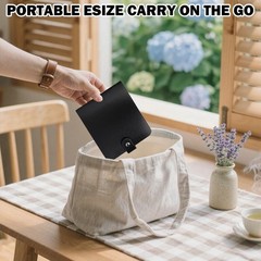 2 Pack Small Photo Album 4×4 Hold 64 Leather inches, 2Pack Black