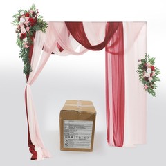 Artificial Wedding Arch Flower Kit Artificial Flower Arrangements With Drapes