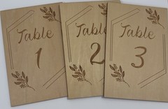 Table Top Wedding Numbers 1-20 Table Numbers Celebrations Wood