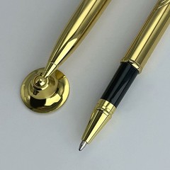 Ballpoint Pen with Base Metal Pen Reception Pen Counter Service Pen for Bank