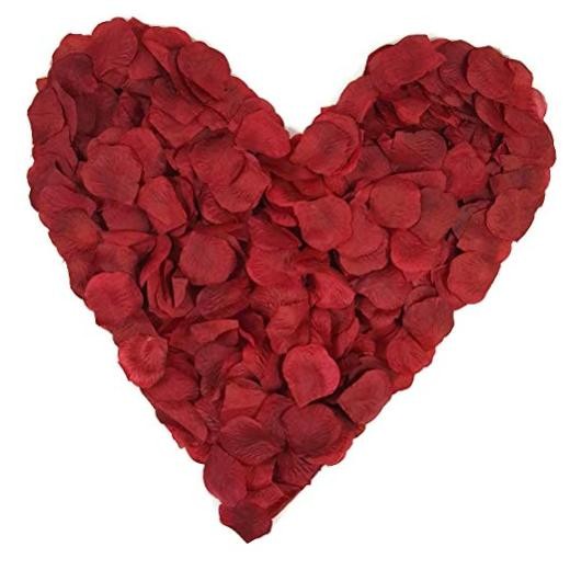 1000 Pieces Artificial Silk Rose Petals Flower Decoration Wedding Burgundy
