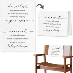 In Loving Memory Wedding Sign, Reserved Memorial Signs Pew Cloths Seating