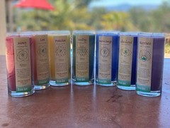 Aloha Bay Premium Scented Hand Made Chakra Energy Jar 11 Oz Jar Muladhara Yoga