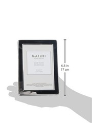 Maturi Silver Plated Photo Frame – Flat Edge Finish 4 x 6-inch (10 x 15cm)
