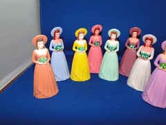 New Vintage Bridesmaids, 4 1/2″ tall, variety of colors, you pick