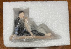 Wedding Cake Topper Romantic Couple Lounging on the Beach Weddingstar Porcelain