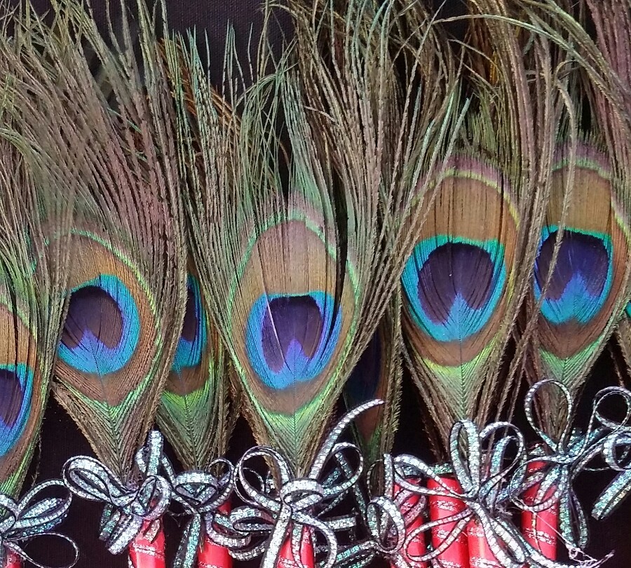 12 Peacock Feather Pen Party,forParty,Sweet16,Bridal S,Mom GIft,Weddin Favors