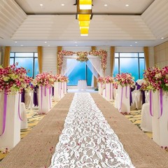 Preboun 3ft x 100 ft Natural Burlap Wedding Runner Aisle Outdoor for Wedding …