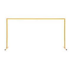 Gold Square Metal Wedding Arch Backdrop Frame for Wedding Ceremony W6.56xH6.56FT