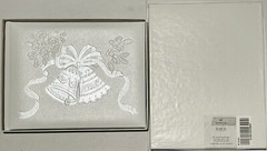 NEW BRIDE HALLMARK WEDDING BELLS GUEST SIGN IN BOOK ALBUM IVORY & WHITE [E]