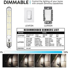 Dimmable T10 Led Bulbs, 8.9 Inch Long Tubular Bulb,60-75 Daylight 4000k
