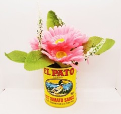 6 Large Empty El Pato Cans for Crafts, Centerpieces Weddings Quinceaneras WOW!!
