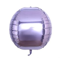 2 LAVENDER 18″ wide 4D Round Orbs Balls Mylar Foil Balloons Wedding Decorations