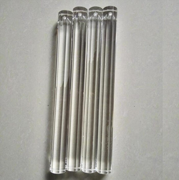 12pcs/lot 14*100mm Clear Octagonal Glass Stick Bar Hanging Accessories Pendant