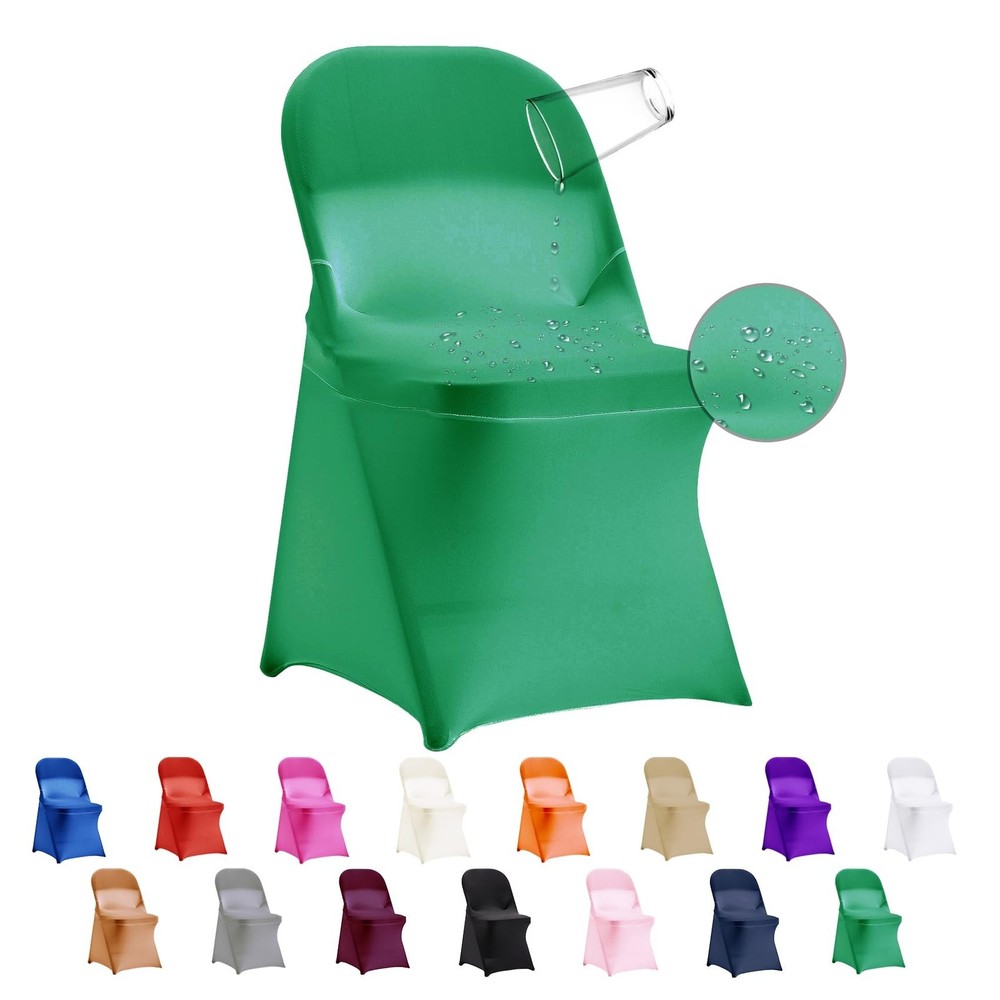 36 PCS Waterproof Stretch Spandex Folding Chair Covers, Dining Room Chair Sli…