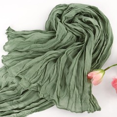 3Pack Dusty Green Cheesecloth Table Runner 88.9 cm x 304.8 cm,