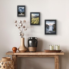 Americanflat Set of 3 Picture Frames – Includes 4×6, 5×7, 6×8 Frames – Black …