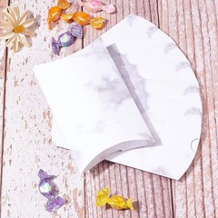 Airssory 100 Pcs 3×2 Inch Vintage Kraft Paper Pillow Candy Packaging Box Leaf…