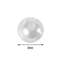 20 mm White Large FAUX PEARL BEADS Wedding Party Crafts Decorations VASE FILLERS