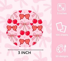 M450 3inch 100pcs Car Freshies Cardstock Cutouts Round for Circles Silicone M…