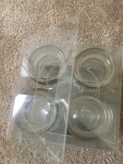 4 Pieces David Tutera Mini Glass Bottle without Cork Top