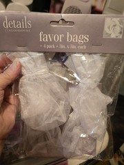 Lot Of 24 Wedding Shear Favor / Rice Bags 3 X 5 Inch New. T135