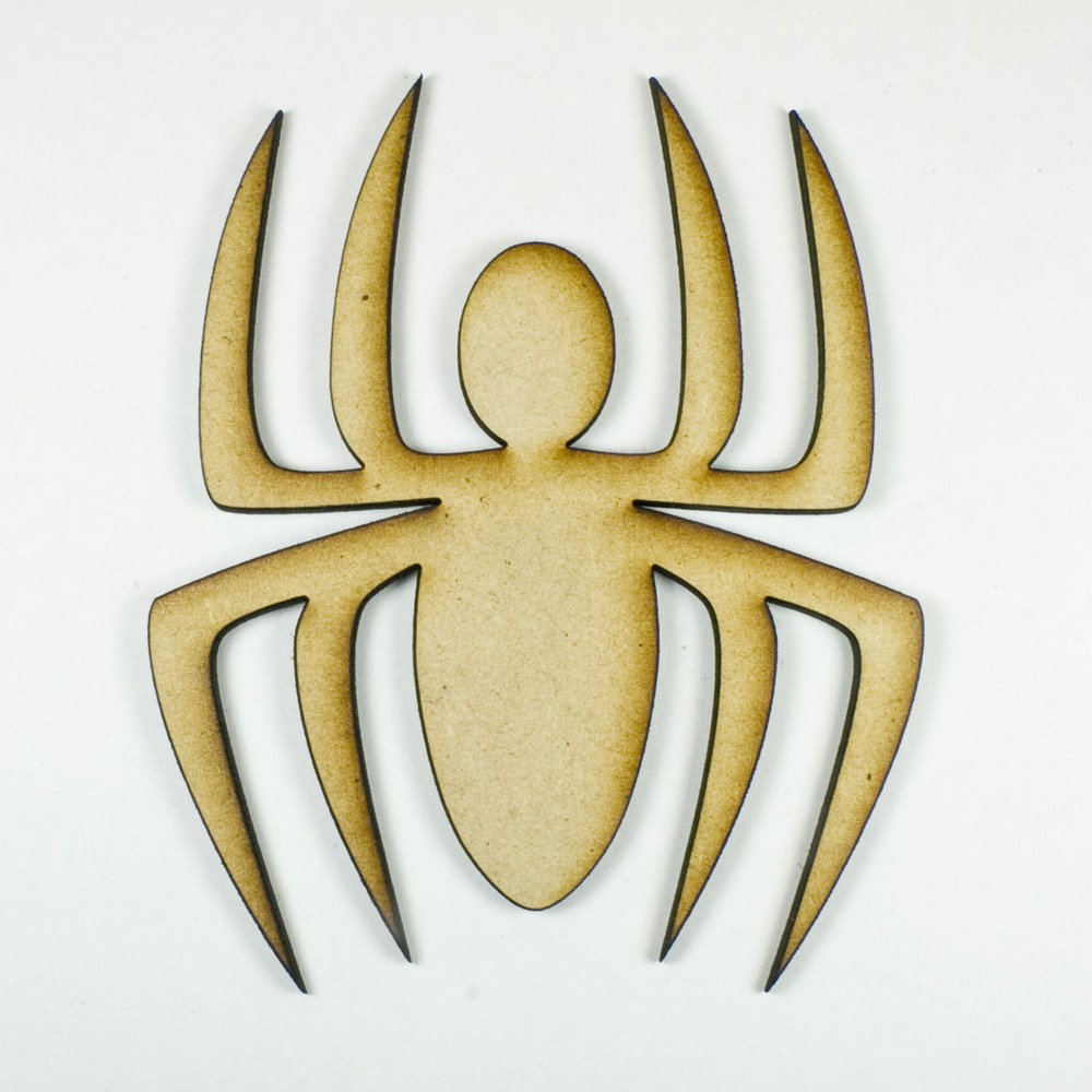 MDF Wood Wooden Shape / Shapes Spider Cutout for Craft Home Room Decor Fun Kids
