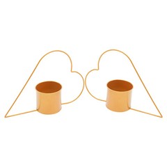 10pcs Peach Heart Shape Flower Vases Geometric Holder Wedding Centerpieces BEST