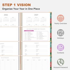 Planner 2026-2027, 18 Month Weekly and Monthly Planner Calendar Warm Moments