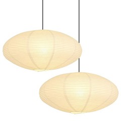 White Oval Paper Lantern Lampshade set of 2, 20″x10» Paper Lanterns Pendant …