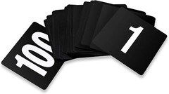 New Star Foodservice 23084 1-100 Double Side Plastic Table Numbers, 4″ x 4″