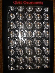 GLASS BALL ORNAMENTS 30MM 40CT