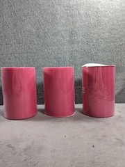 Lot Of 3 Tulle 6” X 100 Yards Each Fabric Roll Pink Nylon Tulle Spool