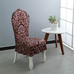 Chair Cover Ruffle Edge Home Spandex Dining Chair Cover Vintage Seat Cover