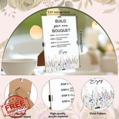 Tinlade 75 Pcs Flower Bouquet Kit Pink