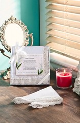 Ganz E8 Wedding Keepsake Bridesmaid Handkerchief 13x13in – ER Choose Design