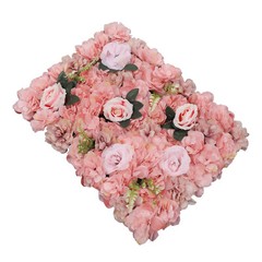 12 Pcs Flower Wall Panels Roses Hydrangeas for Wedding & Party Venue Decoration