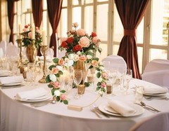 Metal Floral Hoop Centerpiece for Table Penta Angel 2Pcs 12» Gold Gold/12 inch