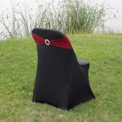 10Pcs Stretch Spandex Chair Bows for Christmas Wedding Party Banquet Decoration