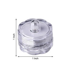12 WARM WHITE Submergible Lights for Vases and Centerpieces Party Decorations