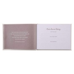 WITH LOVE Wedding Guest Book Mr. & Mrs. medium, White – & Mrs./Wedding