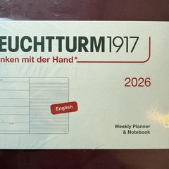 LEUCHTTURM1917 – Weekly Planner & Notebook 2026, Hardcover, Medium (A5), Ruled